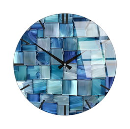 Wallity Reloj de Pared Decorativo de Cristal Multicolor 40 cm